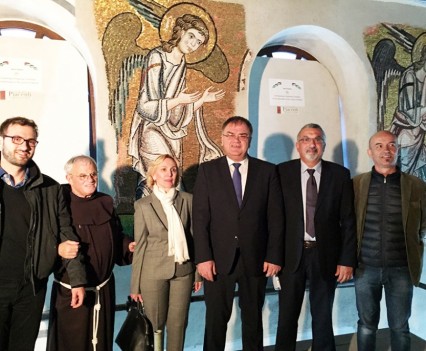The Visit of Bosnia President to the Nativity Church and the restoration site