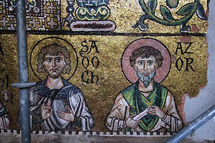 Foto restauro della Basilica della Natività a Betlemme